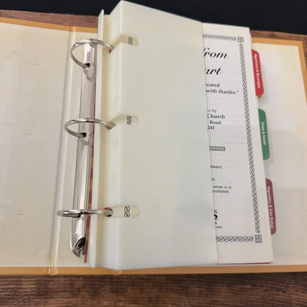 Recipes from the Heart Ben Davis Christian Church Cookbook 2006 Binder INDPLS.
